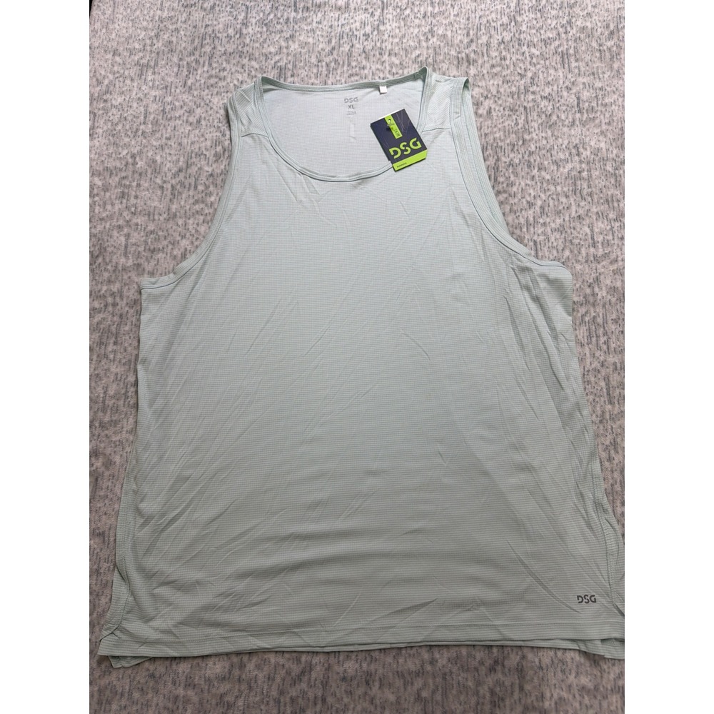 DSG Mens Run Tank Mint Candy‎ Green XL Moisture Wicking Reflective DAM22206 NWT
